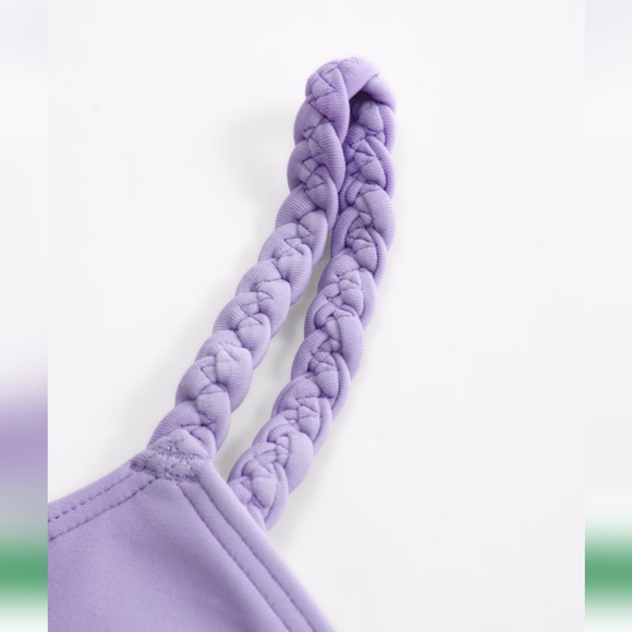 NEW! Abercrombie Kids Braided Triangle Cinched Two-piece Swimsuit, Size 13/14 - Picture 3 of 9